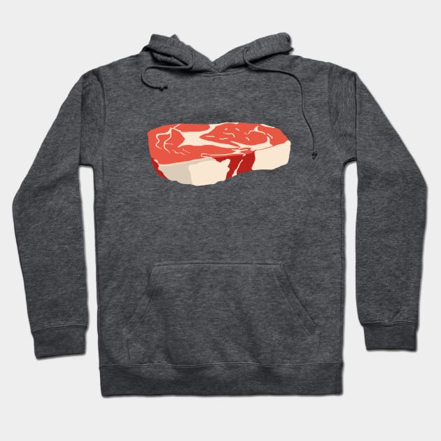 Steak Illustration Hoodie by ahadden